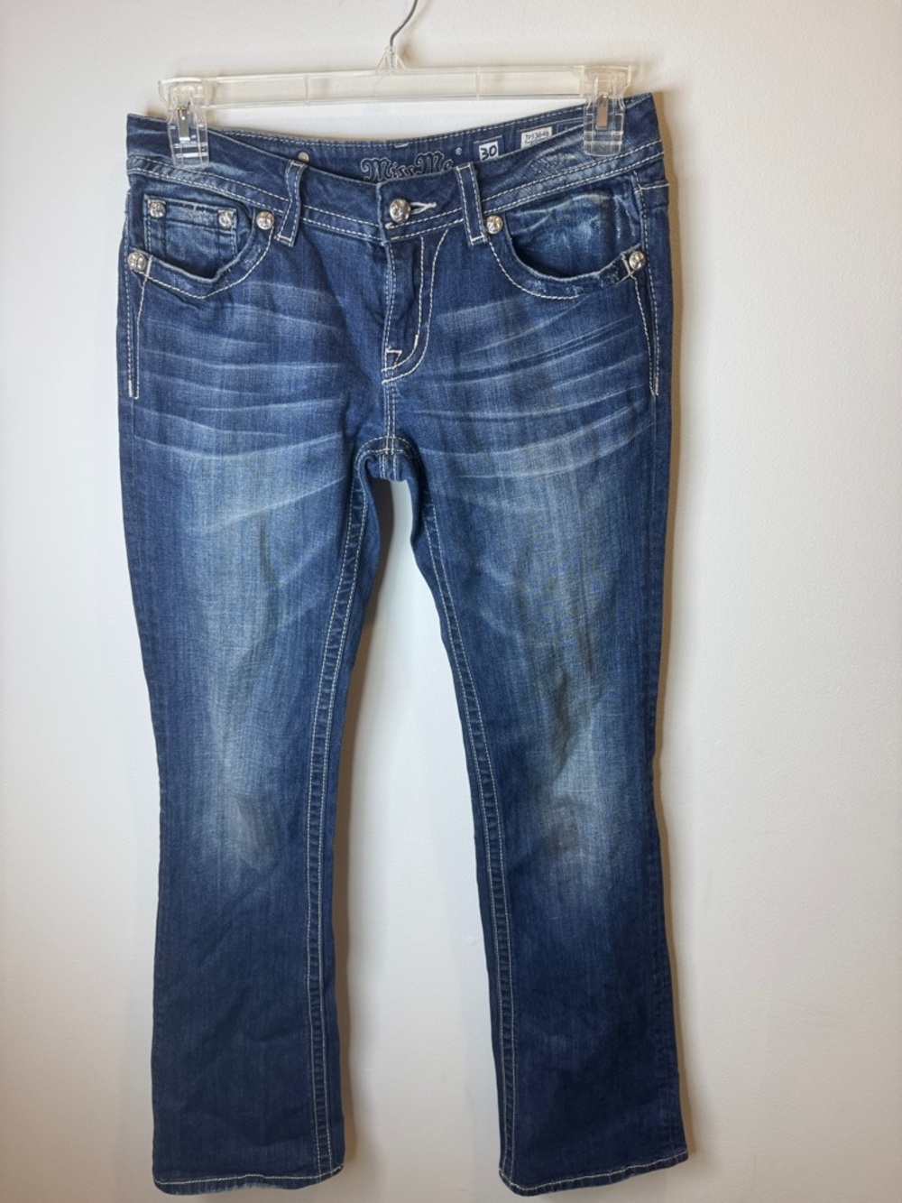 Miss Me Women's Blue Faded Bootcut Jeans